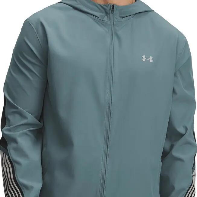 Men's Under Armour Velociti Storm Green Hooded Jacket