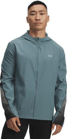 Giacca con cappuccio Under Armour Velociti Storm Green da uomo