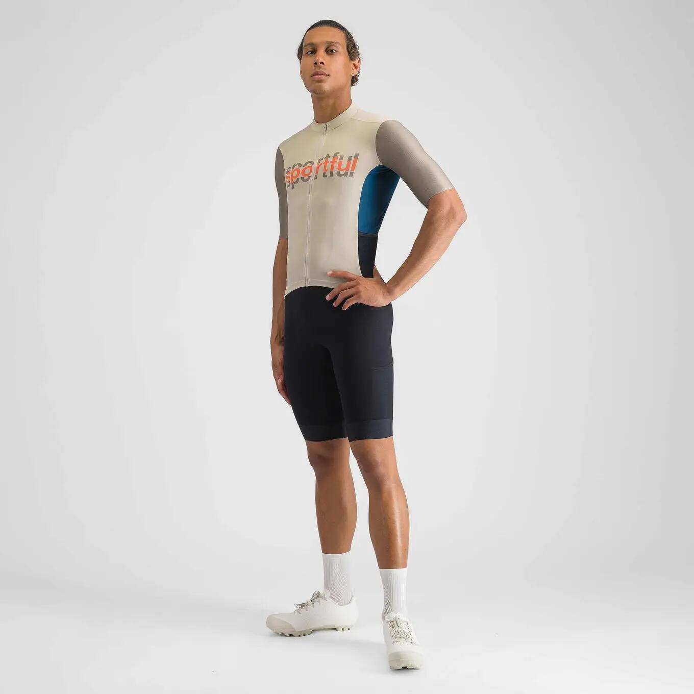 Maillot de manga corta Sportful Supergiara Logo Gris/Verde 6/6
