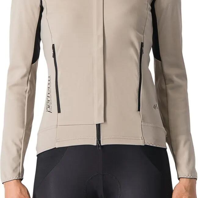 Women's Long Sleeve Jacket Castelli Perfetto Ros 2 Beige