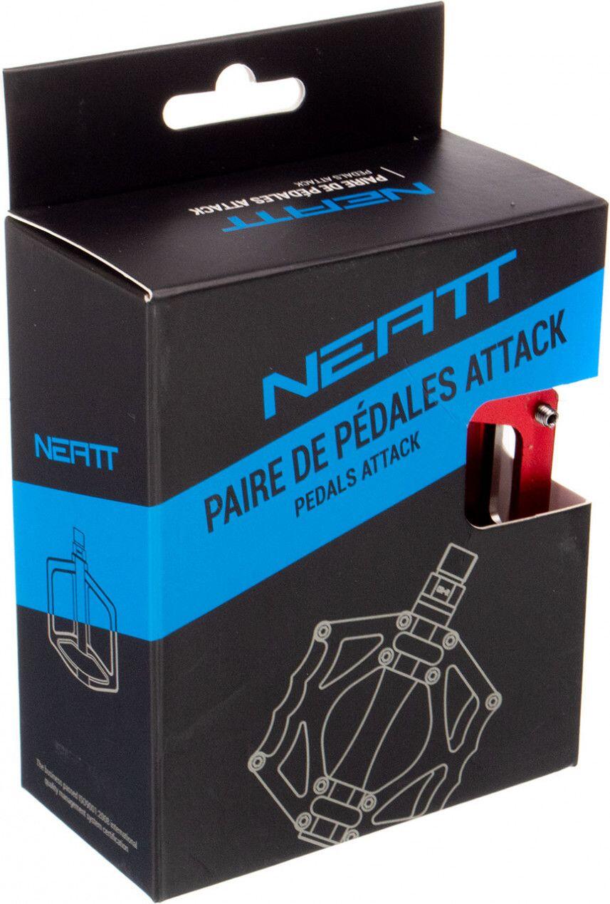 Neatt Attack V2 Flat Pedals 8 Pins Red 5/6