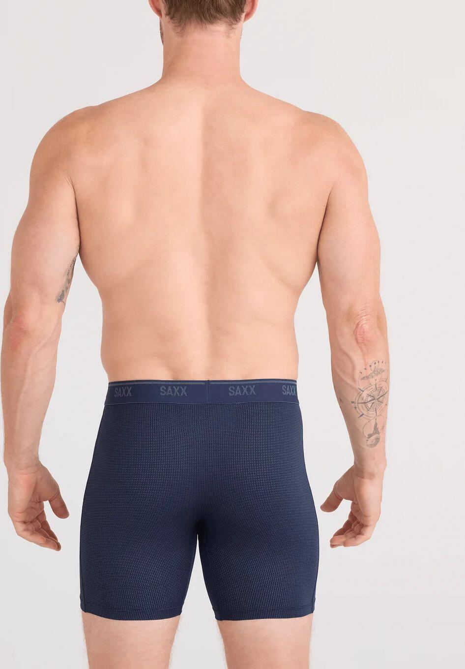 Boxer Saxx Quest maglia ad asciugatura rapida blu navy 3/4
