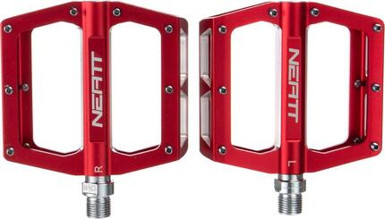 Paire de Pédales Plates Neatt Attack V2 8 Picots Rouge