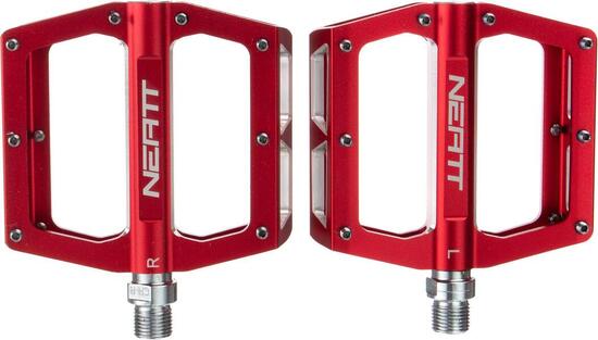Coppia di pedali Neatt Attack V2 8 Pin Flat Rosso