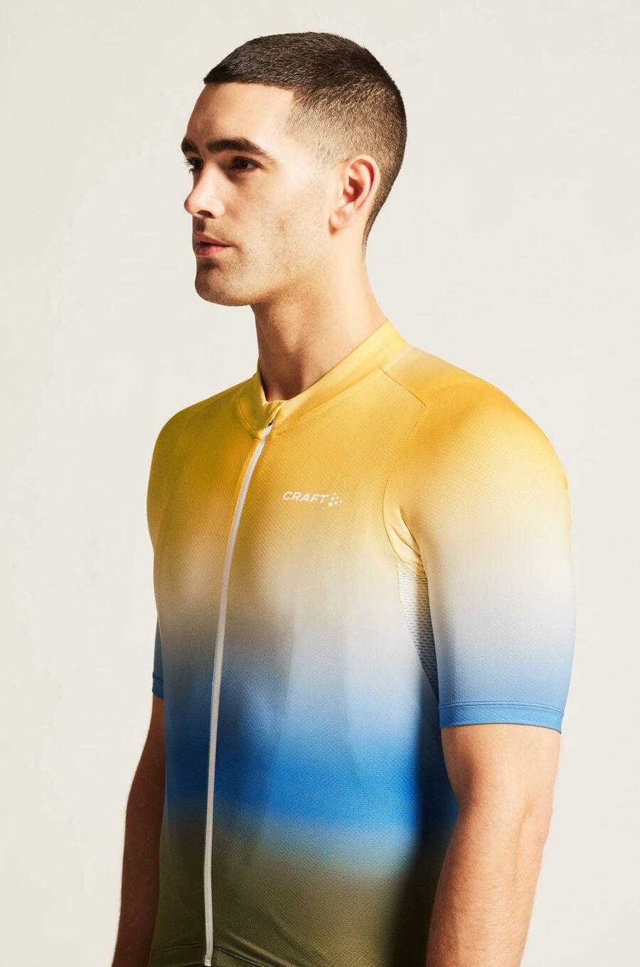 Camisola de ciclismo de manga curta Craft ADV Endur Graphic Multicolor para home 3/7