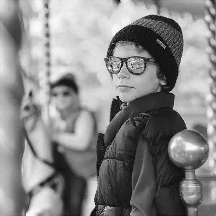 Gafas de sol mate Cairn Foolish Junior Negras y Rojas 3/3