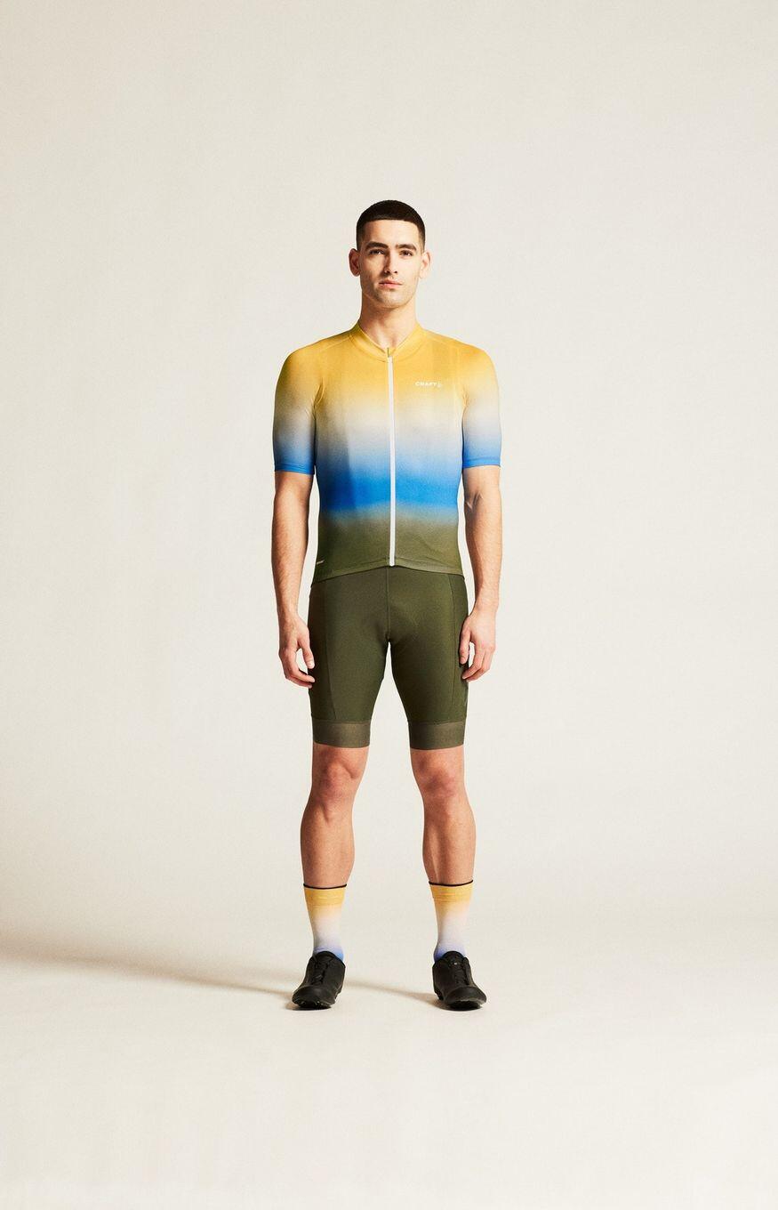 Camisola de ciclismo de manga curta Craft ADV Endur Graphic Multicolor para home 5/7