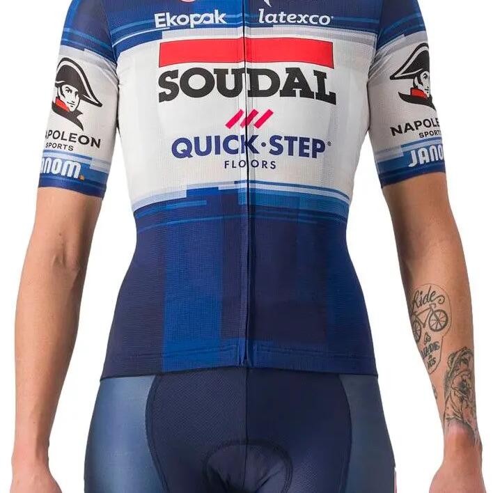 Castelli Competizione 2 Soudal Quick Step 2023 Blue Women's Short Sleeve Jersey