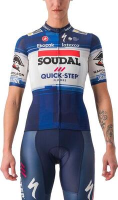 Castelli competizione 2 soudal quick step 2023 blue women's short sleeve jersey