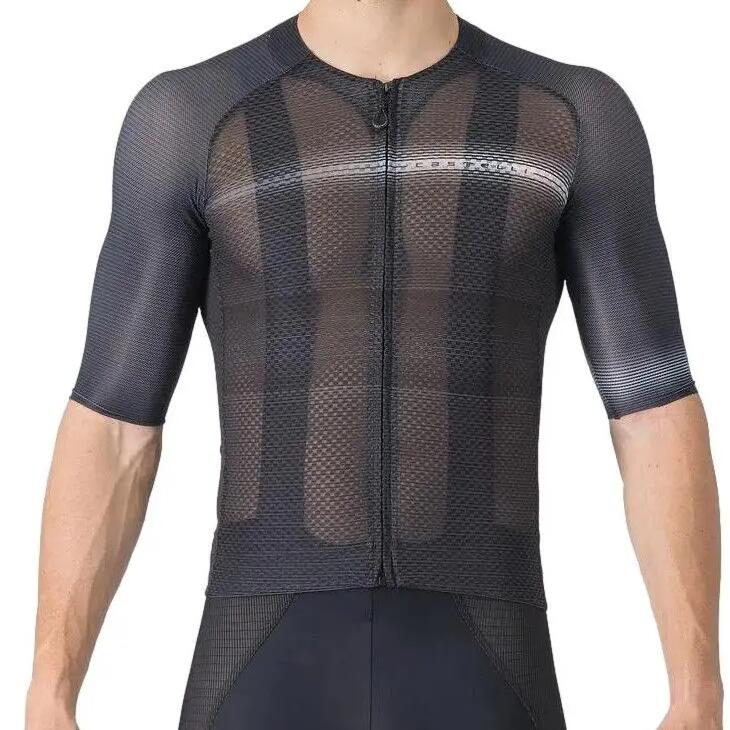 Climber's A/C Men's Short Sleeve Jersey Black Grey