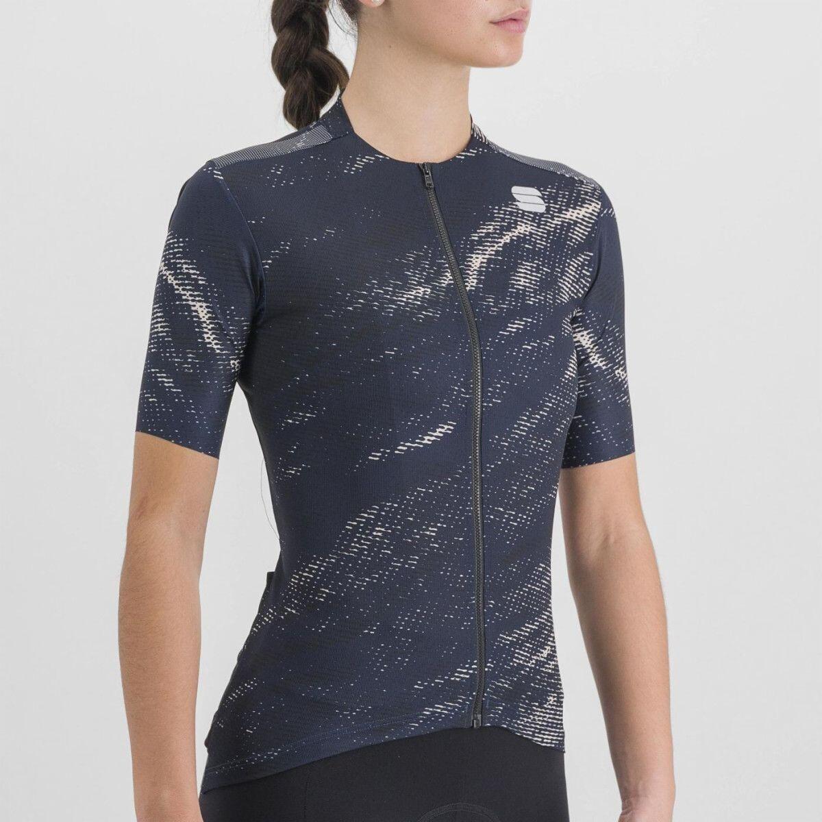 Maillot Sportful Cliff Supergiara de manga corta Azul/Blanco 3/5