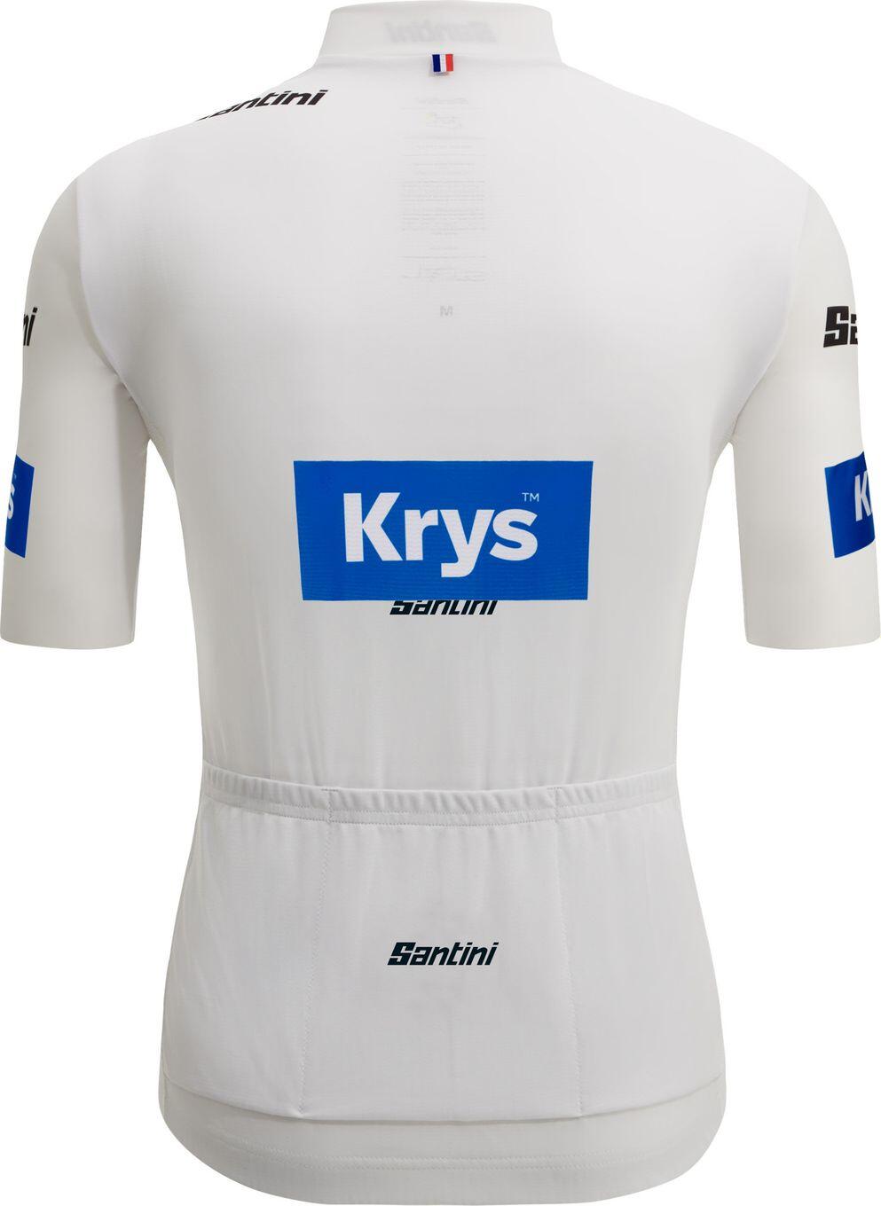 Maillot manga corta Santini Best Young Tour de France 2025 Blanco 3/3