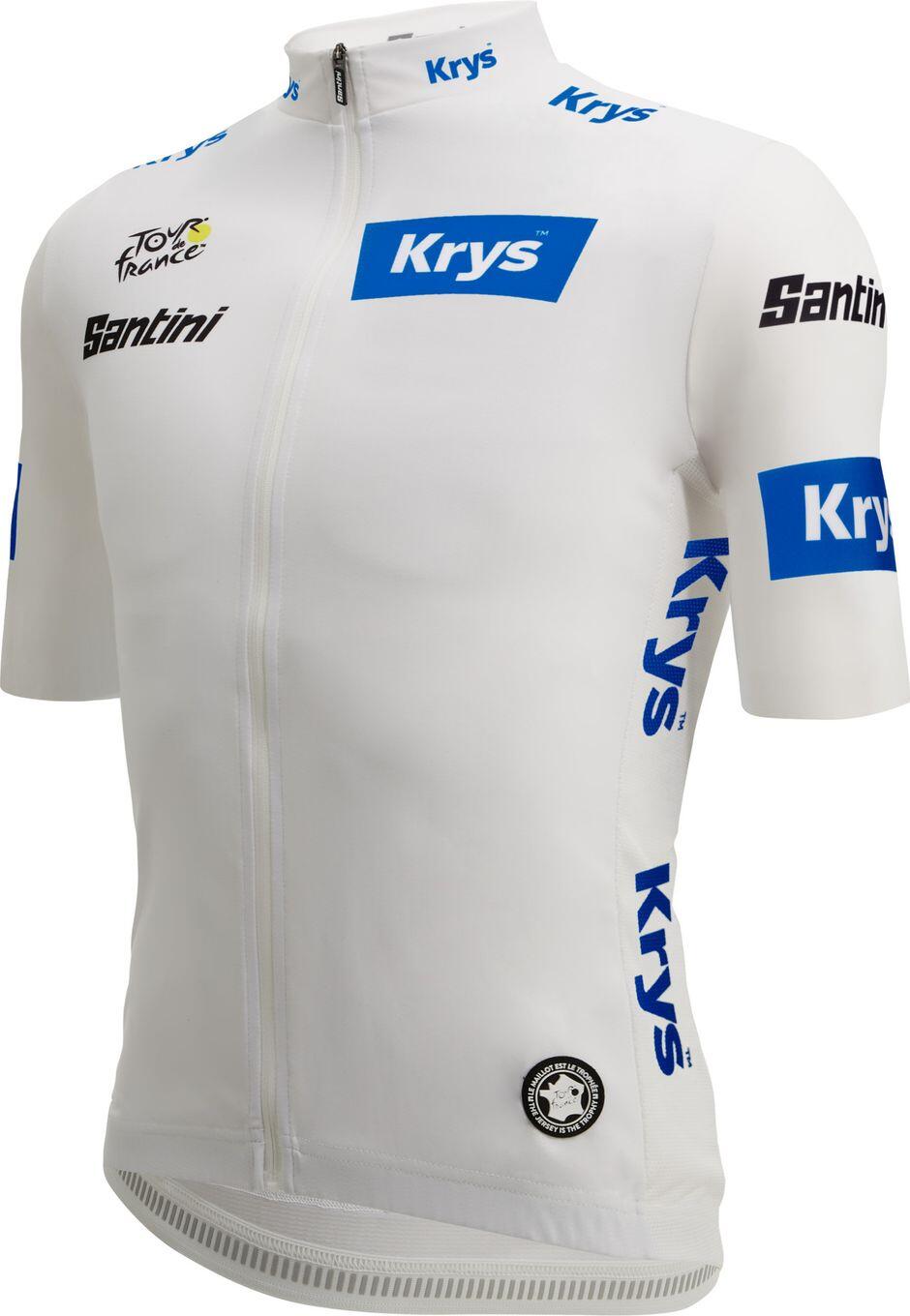 Maillot manga corta Santini Best Young Tour de France 2025 Blanco 2/3