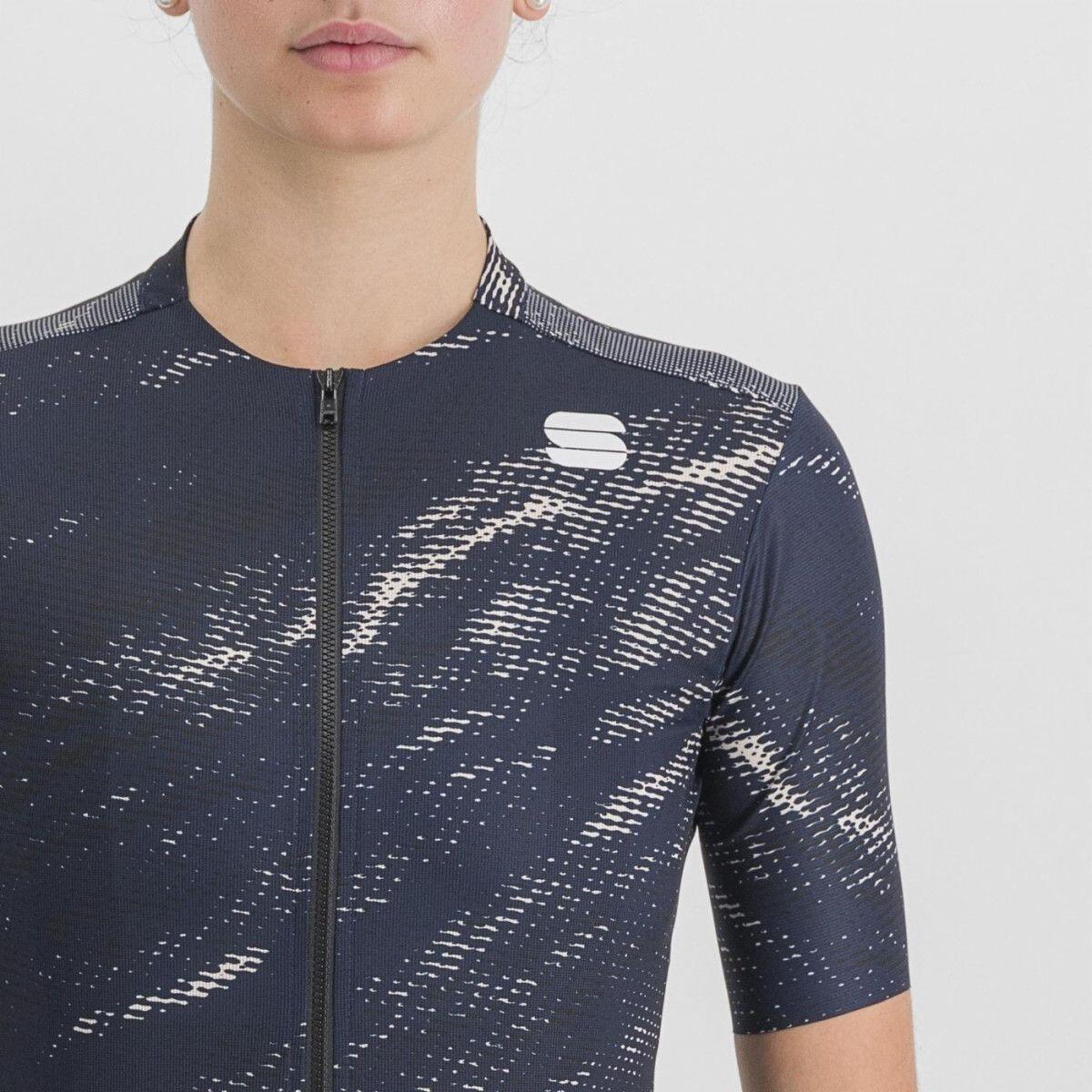 Maillot Sportful Cliff Supergiara de manga corta Azul/Blanco 4/5