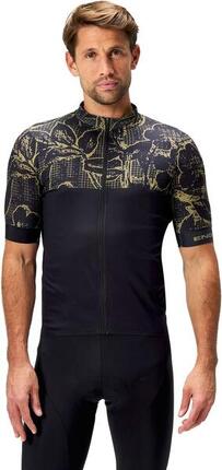 Herren Kurzarm Trikot Endura FS260 Floral Schwarz