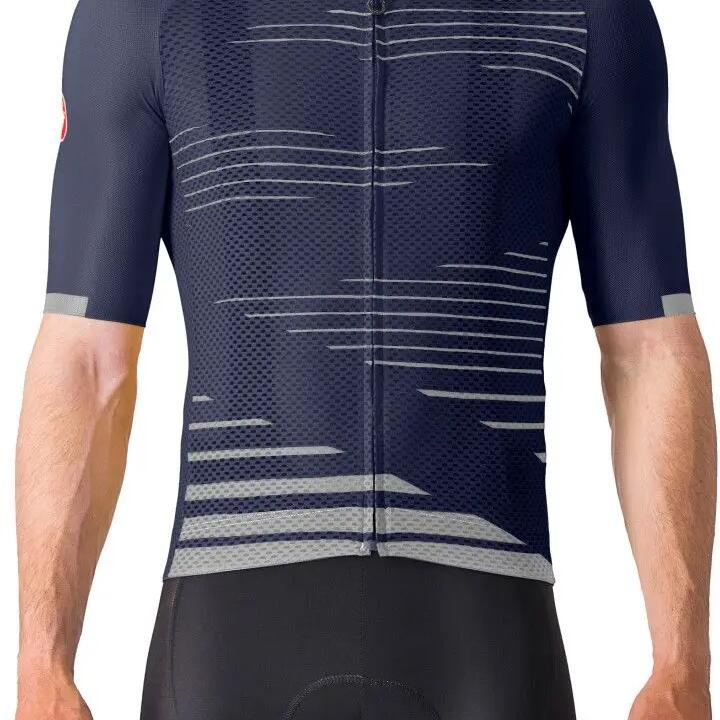 Castelli Climber's 4.0 Short Sleeve Jersey Blue/Gray