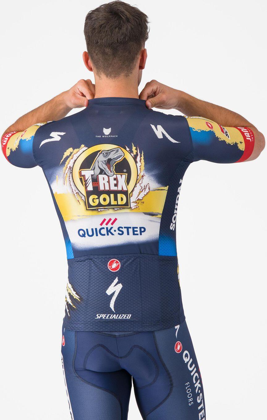 Castelli Competizone 3 Soudal Quick-Step Kurzarmtrikot Blau/Gelb 2/6