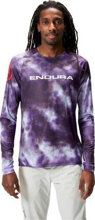Maillot de manga larga Endura Nuage de Pixels LTD - Morado