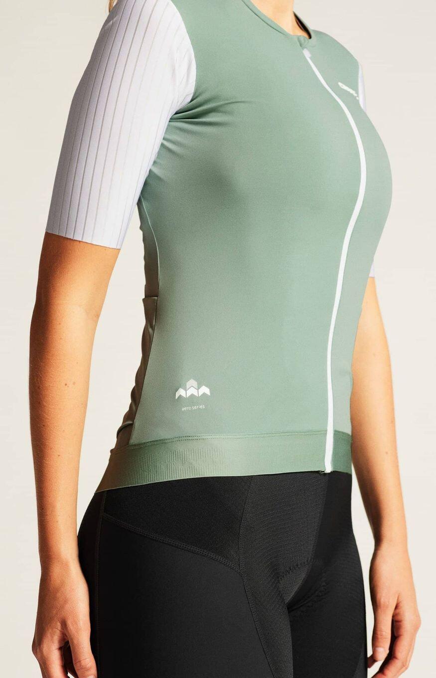 Camisola de manga curta Craft ADV Aero Green/White para mulher 3/7