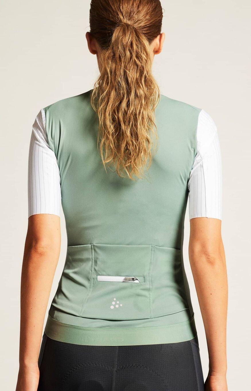 Camisola de manga curta Craft ADV Aero Green/White para mulher 4/7