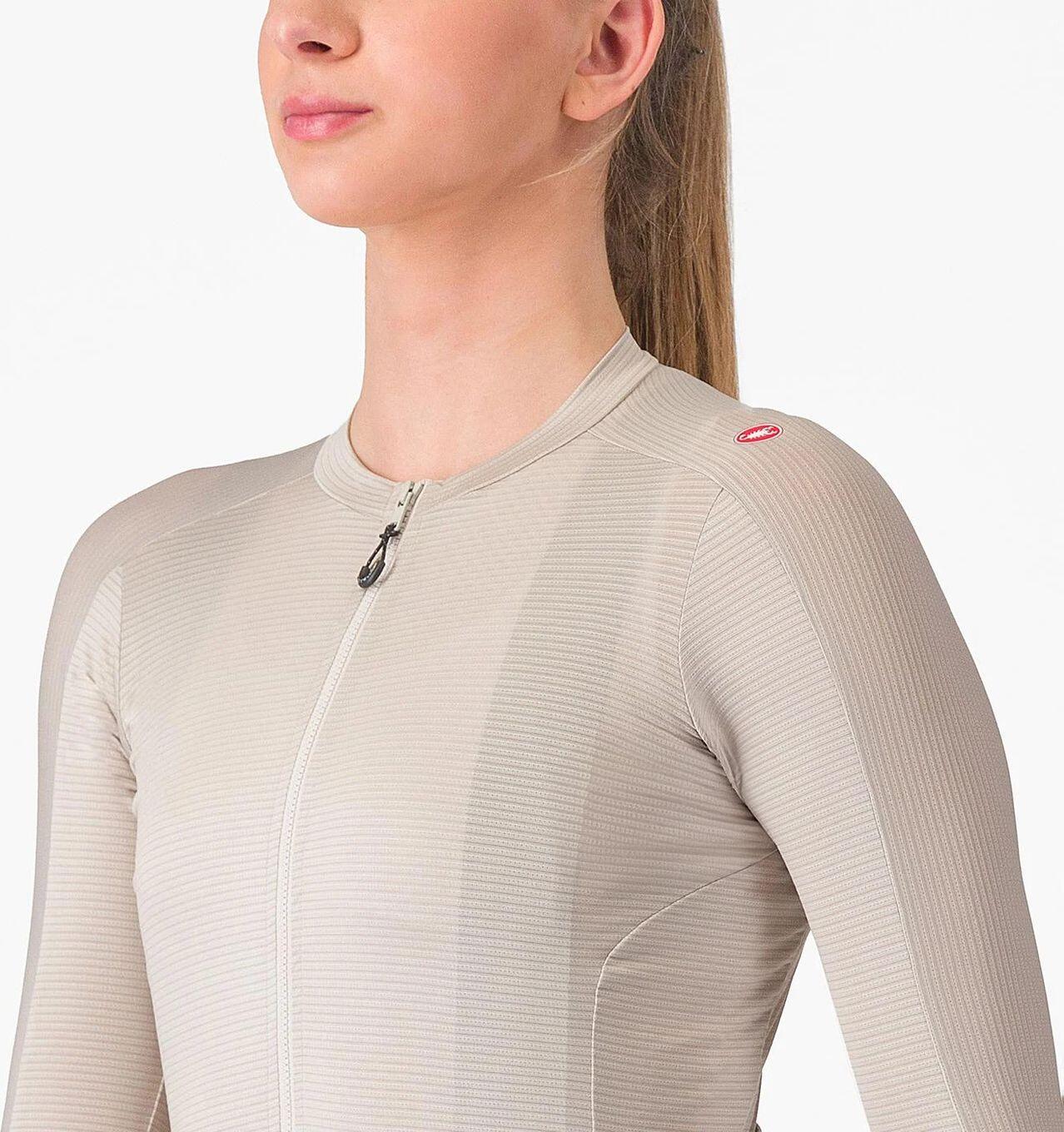Maglia a maniche lunghe Espresso da donna, beige e grigio 3/5