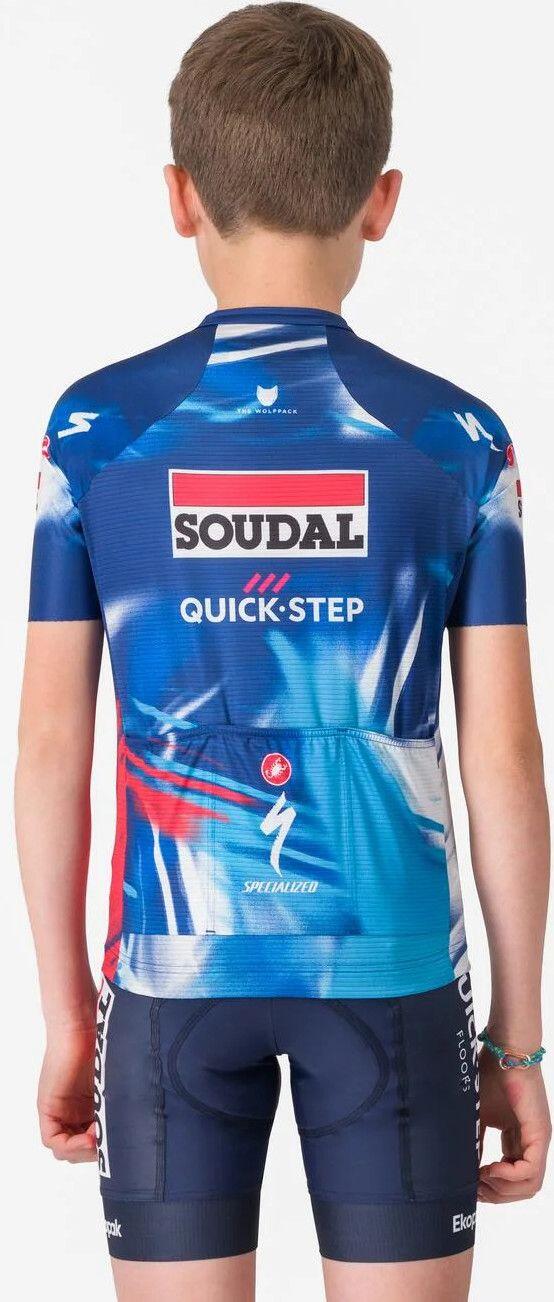 Maillot à Manches Courtes Castelli Enfant Aero Soudal Quick-Step 2025 Bleu 2/4
