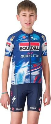 Maglia a maniche corte da bambino Castelli Aero Soudal Quick-Step 2025 Blu
