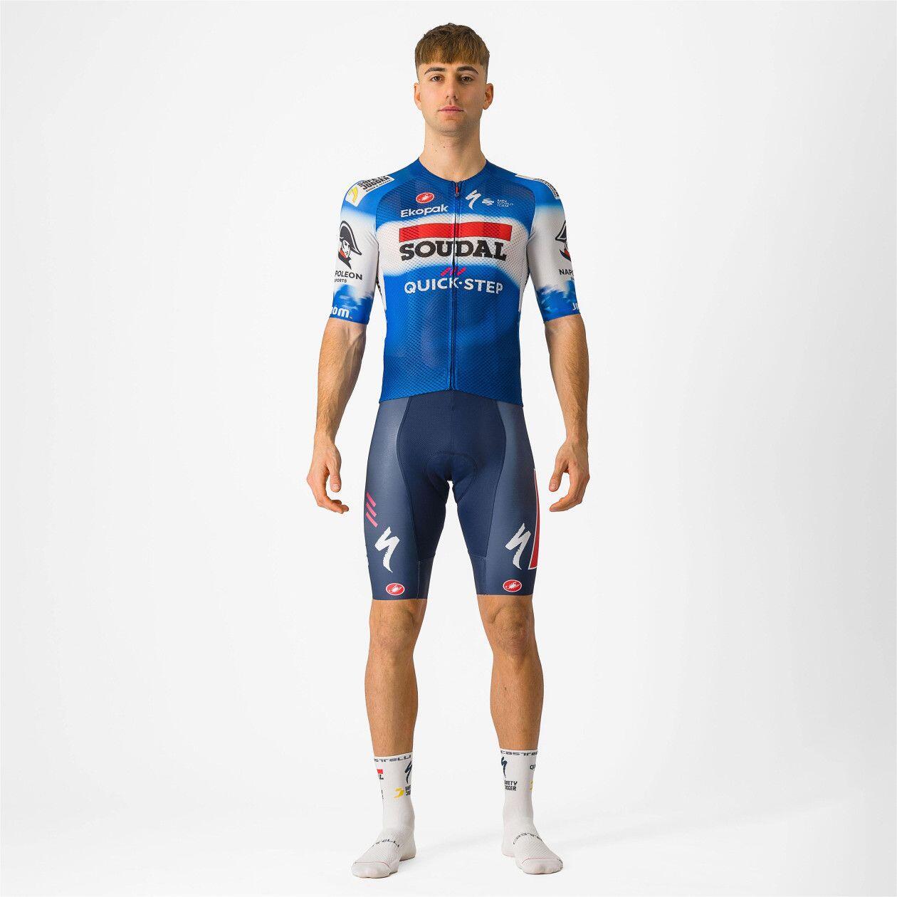 Castelli Climber's 4.0 Soudal Quick-Step 2024 Kurzarmtrikot Blau 5/5