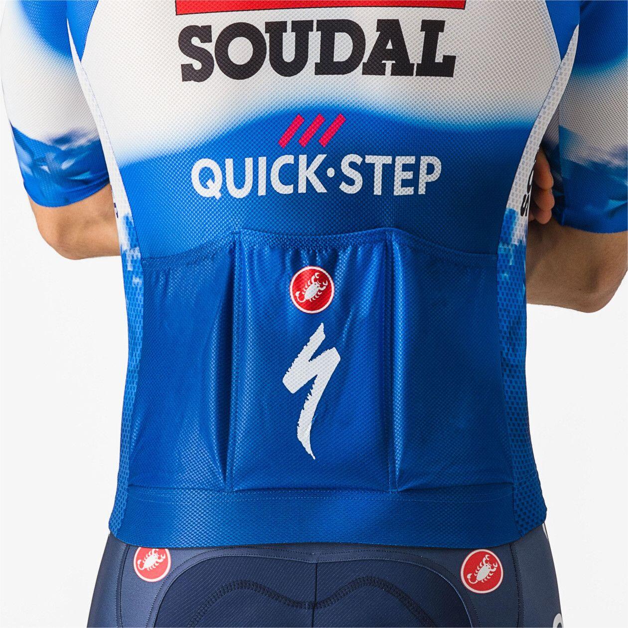 Castelli Climber's 4.0 Soudal Quick-Step 2024 Kurzarmtrikot Blau 4/5