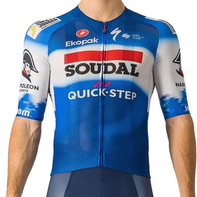 Castelli Climber's 4.0 Soudal Quick-Step 2024 Short Sleeve Jersey Blue