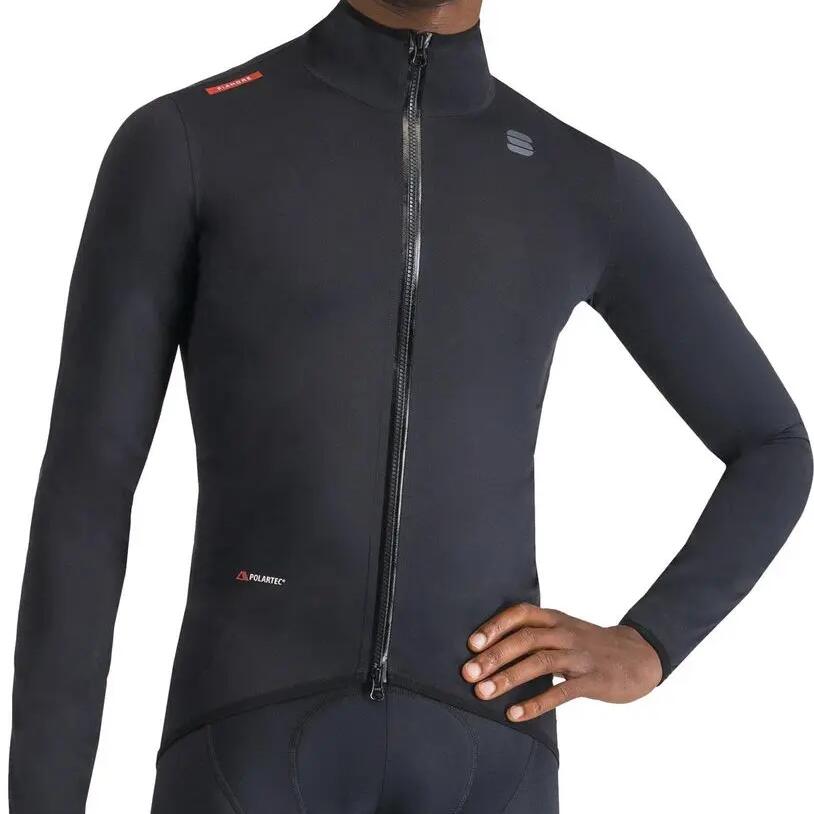 Men's Long Sleeve Jacket Sportful Fiandre Aqua Black