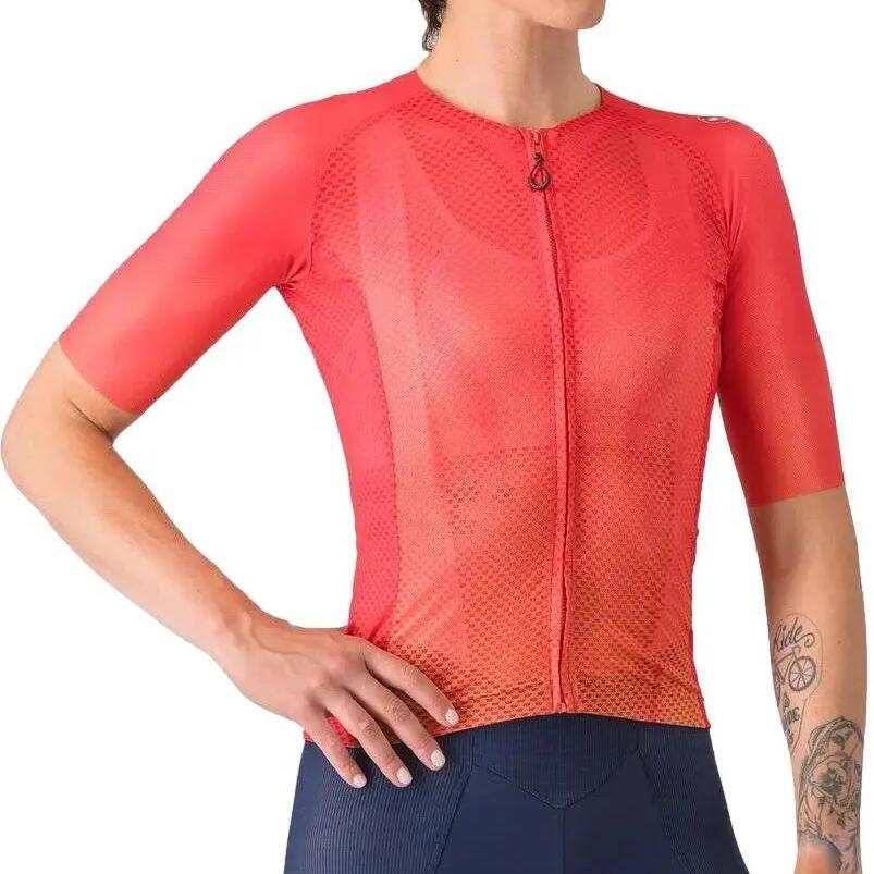 Climber's A/C Women's Short Sleeve Jersey Red