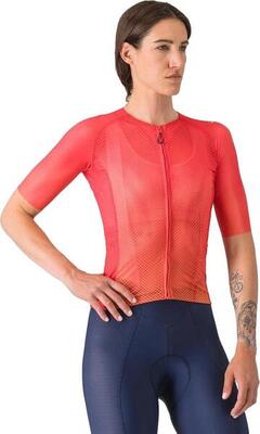 Climber's a/c women's jersey met korte mouwen red