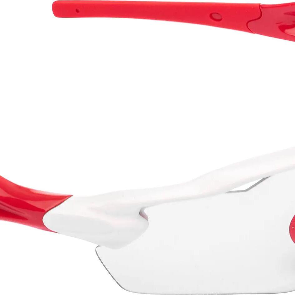 Pair of Neatt White Red Glasses - Transparent Lens