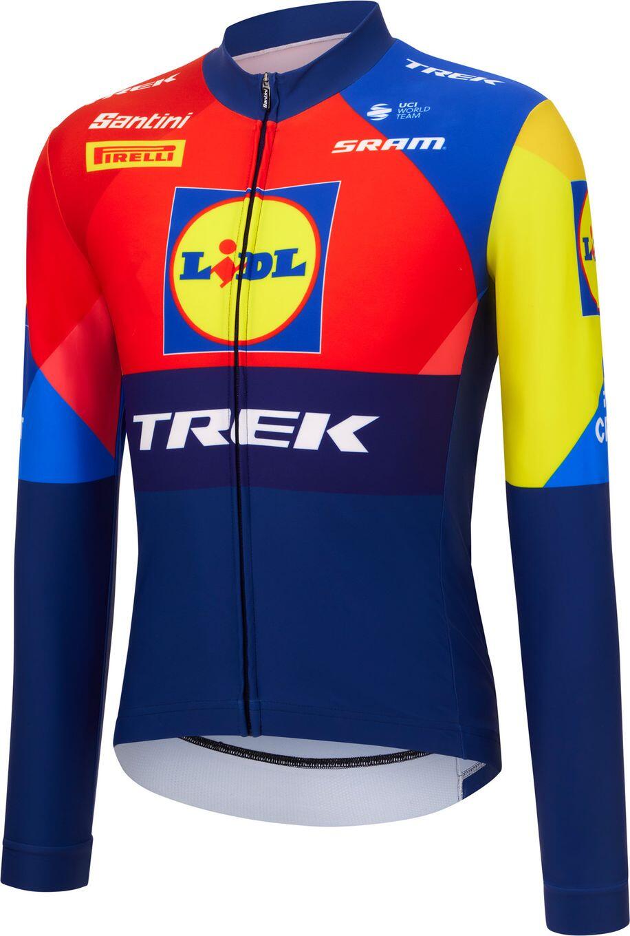 Santini Team Lidl-Trek 2025 Maglia a maniche lunghe unisex Blu 3/3