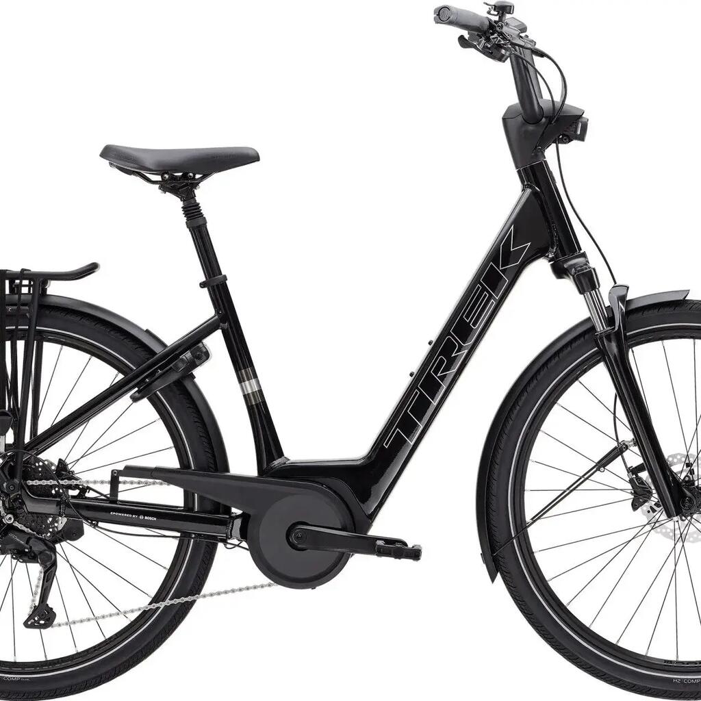 Trek Verve+ 2 Lowstep 400wh Electric City Bike Shimano Cues 9S Black Gen.3