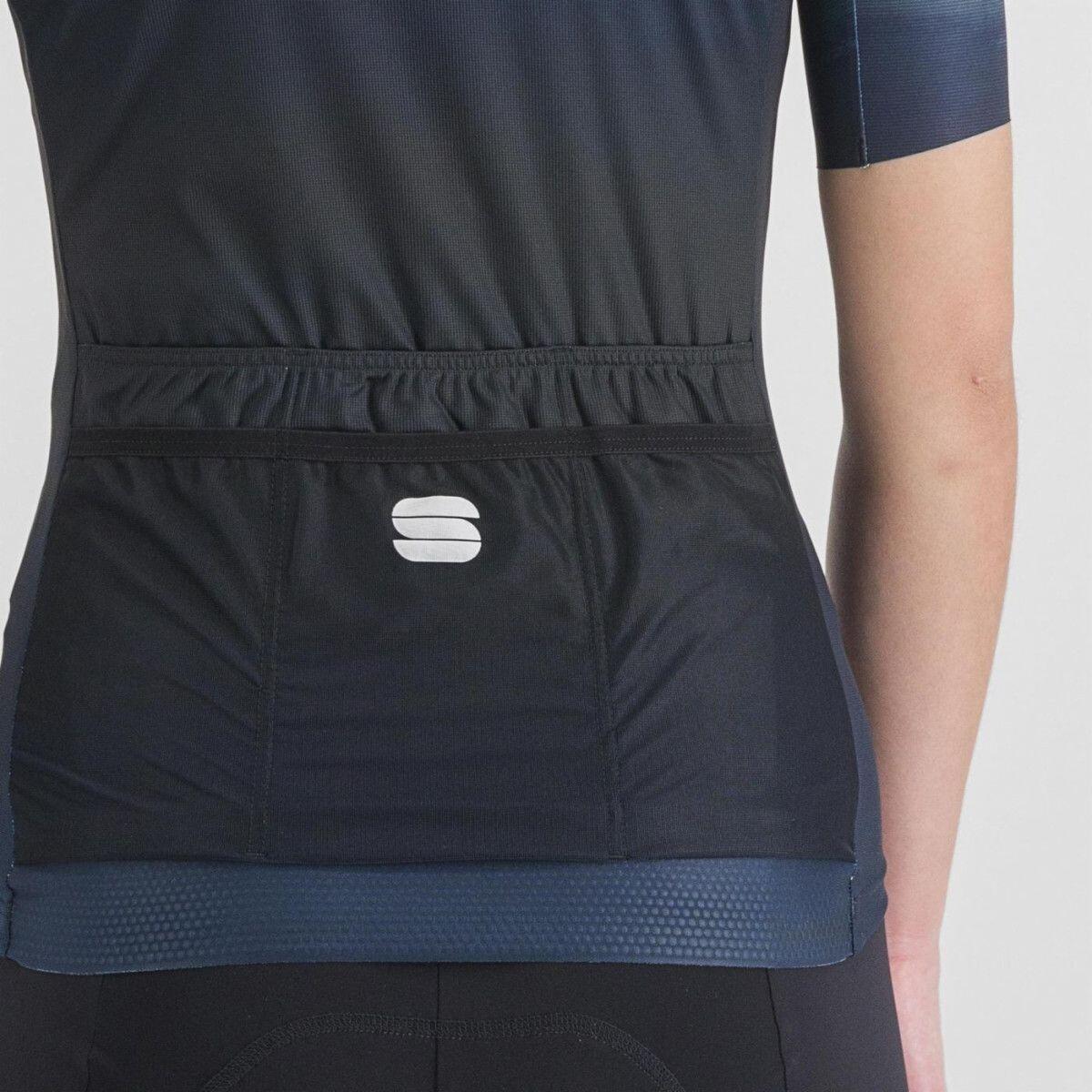 Maillot de manga corta Sportful Flow Supergiara Negro/Azul 5/5