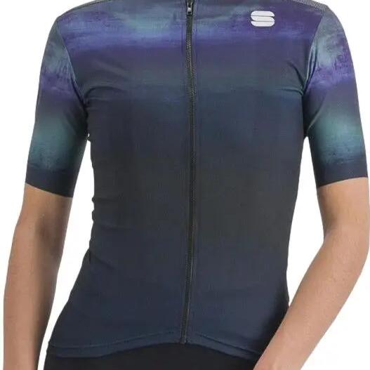 Sportful Flow Supergiara Short Sleeve Jersey Black/Blue