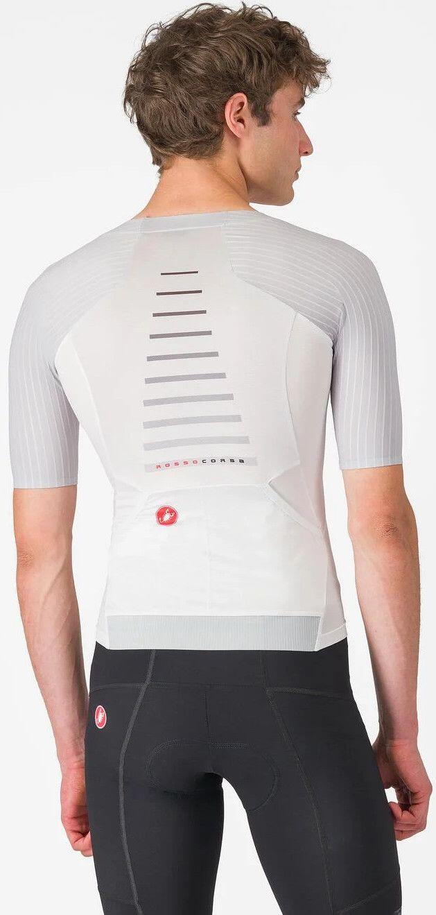 Castelli Free Speed 3 Race Top Men's Short Sleeved Jersey White Grey 2/5