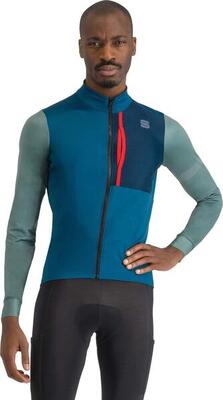 Sportful supergiara thermische trui met lange mouwen blauw/groen