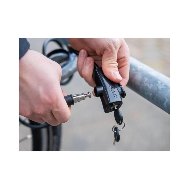Antifurt bicicleta BBB 8x1500 mm QuickSafe