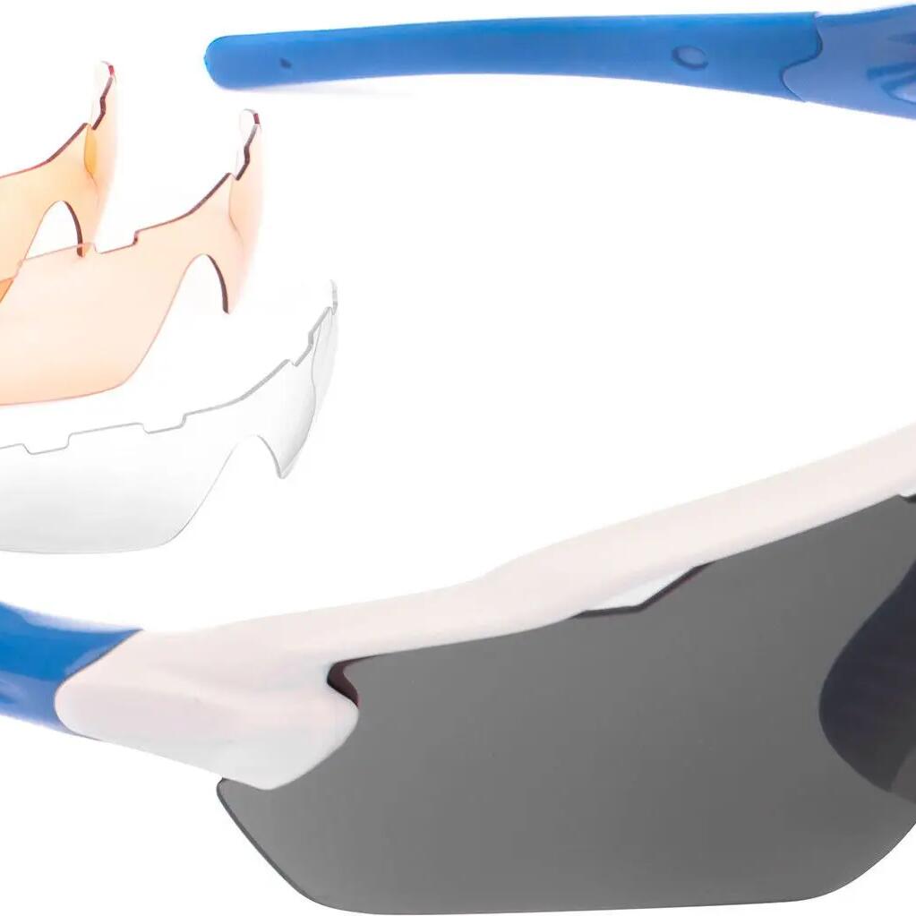 Pair of Neatt White Blue Glasses - 4 Screens