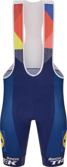 Cuissard Court à Bretelles Homme Santini Team Lidl-Trek 2025 Bleu