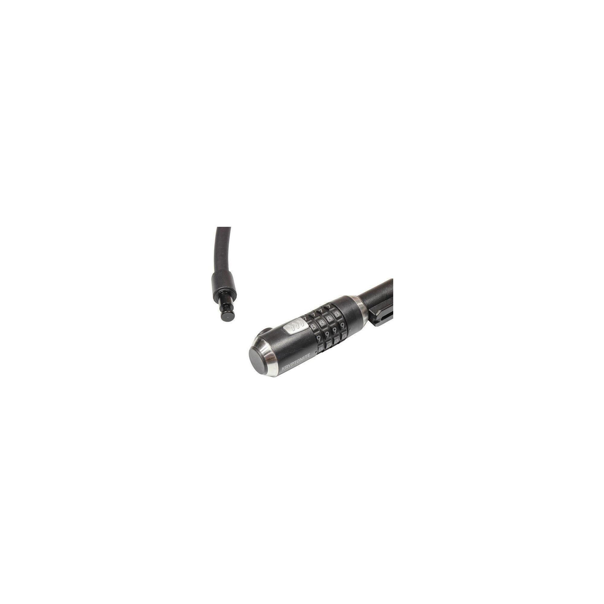 Închizătoare adulți KryptoFlex 1018 Combo Cable, negru