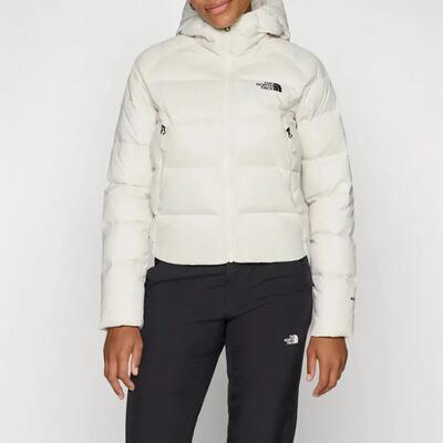 Donsjas w hyalite down hoodie dames crème
