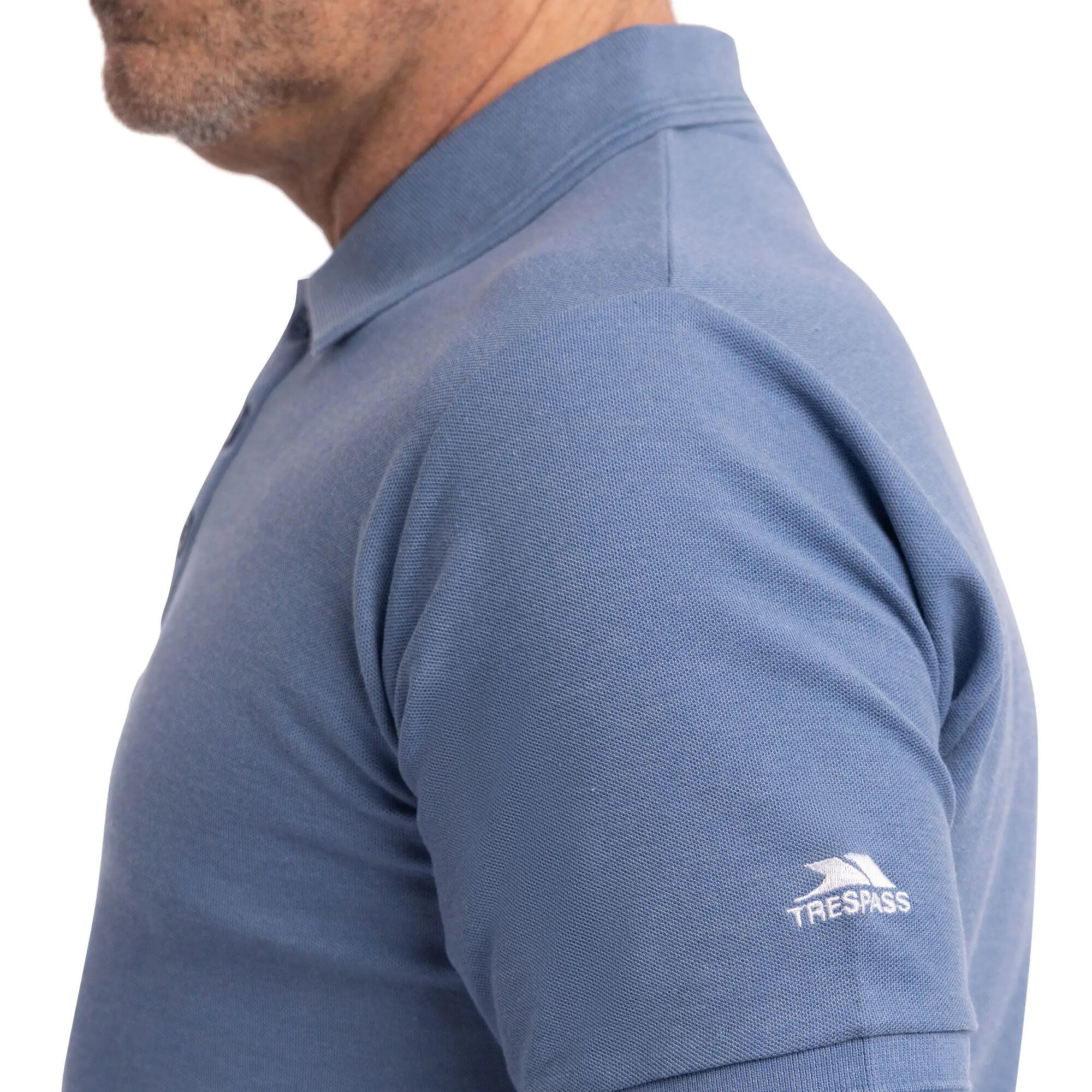 Polo BRAVE Homme (Bleu Denim) 4/5