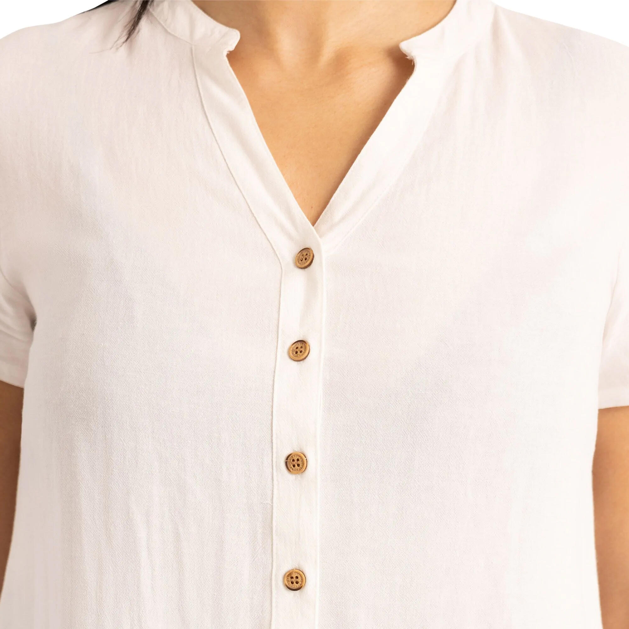 Womens/Ladies Beatrice Top (White) 4/5