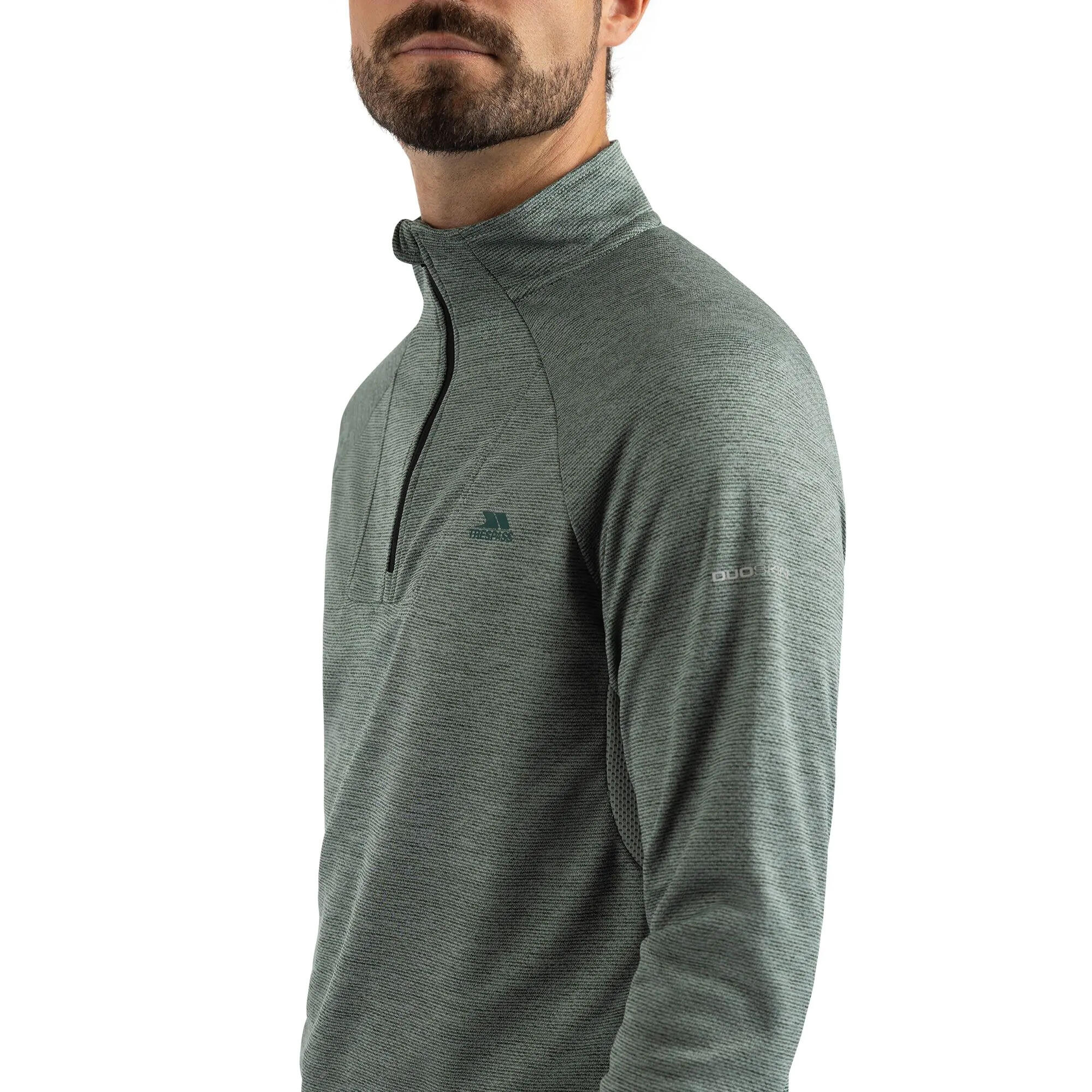 Top Manica Lunga Uomo Trespass Valin Salice Verde Marna 4/5