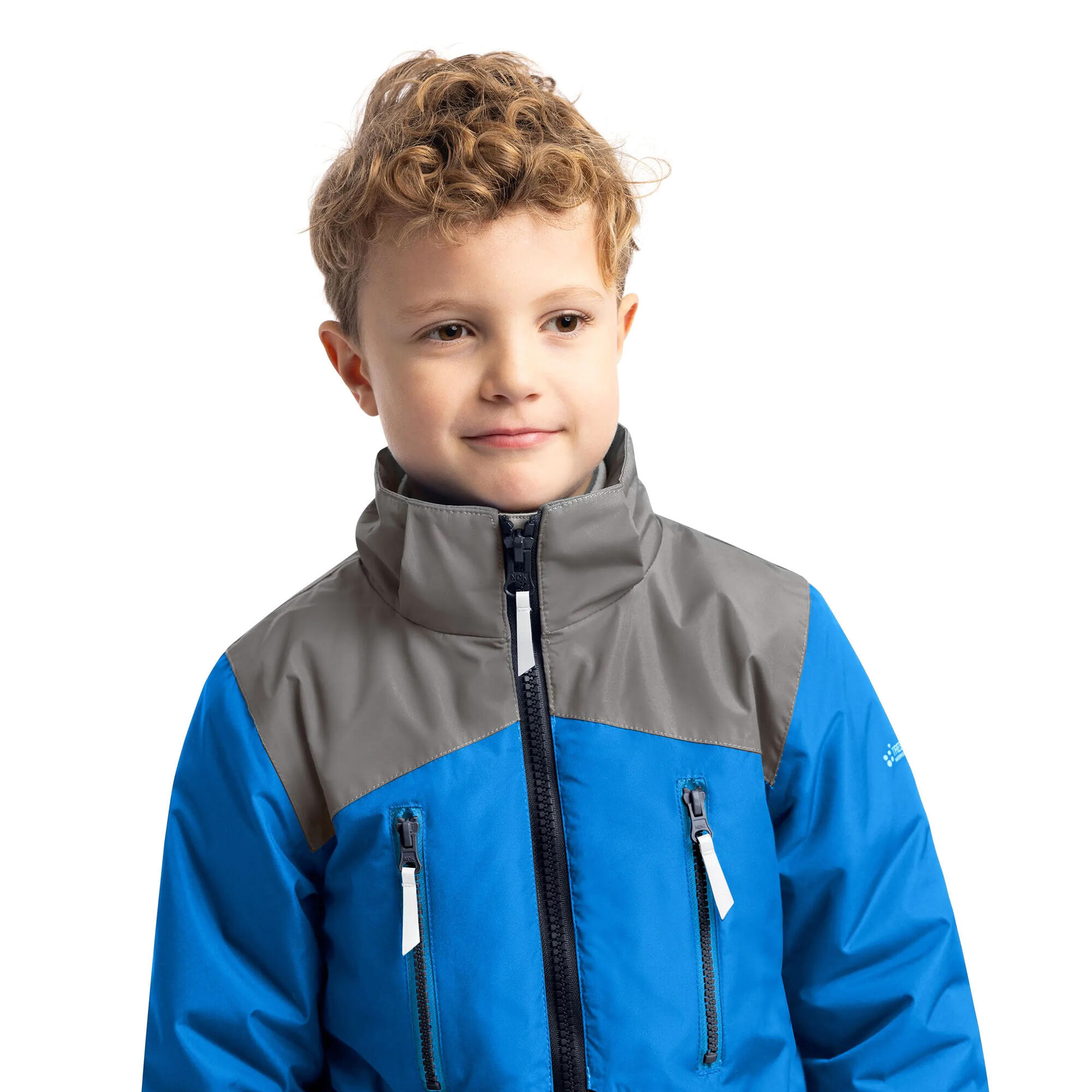 "Westere" Jacke, wasserfest für Kinder Marineblau 3/5
