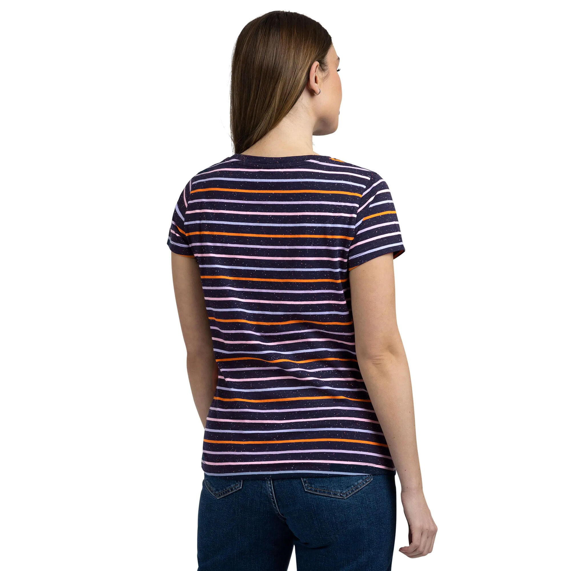 Tshirt Motif/style Rayé MICHAELA Femme (Bleu Marine / Multicolore) 3/5